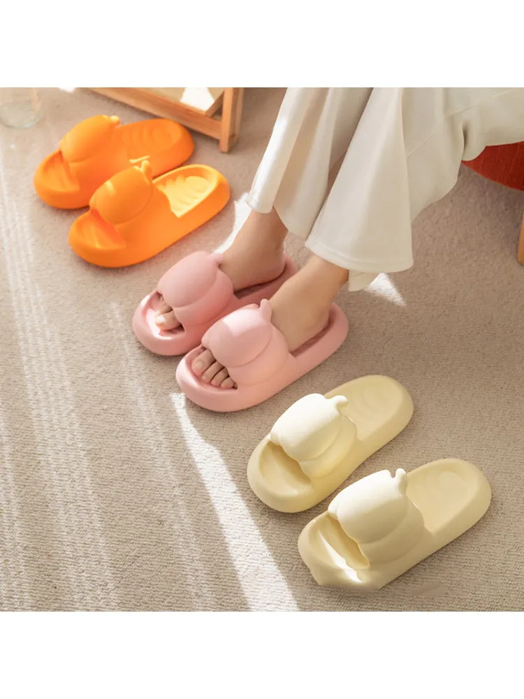   Cute Pumpkin Soft-Bottomed Sandals - Women'S Waterproof Colorful Jelly Slides   