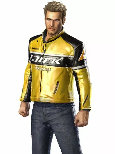 Dead Rising 2 Chuck Greene Jacket In Yellow Leather | TheLeatherCity.com