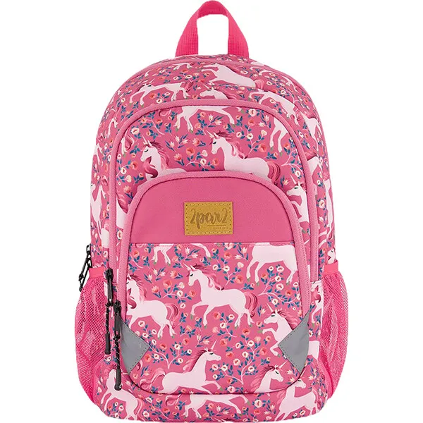 Deux par Deux Toddler Girls Unicorn Print Backpack 16L, Pink