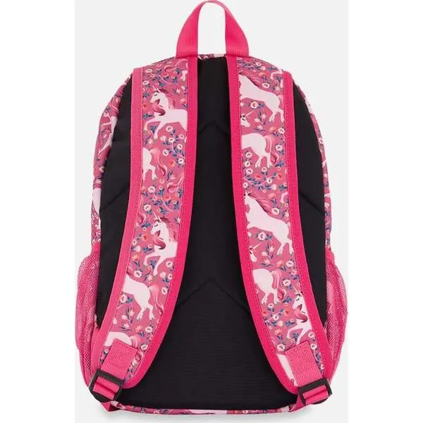 Deux par Deux Toddler Girls Unicorn Print Backpack 16L, Pink