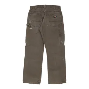 Dickies Carpenter Trousers - 34W 30L Grey Cotton