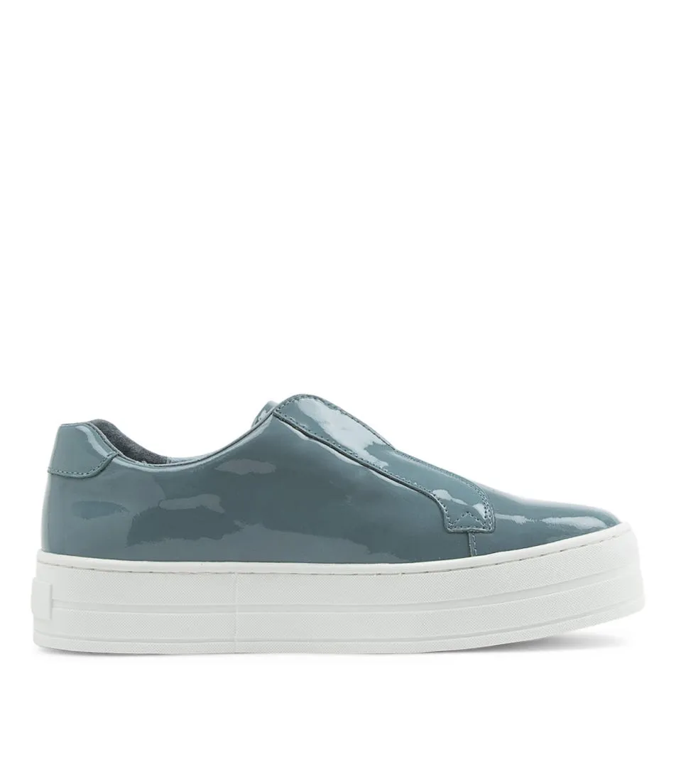 DJANGO & JULIETTE Shia Denim Patent Leather Sneakers Ws