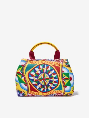 Dolce & Gabbana Girls Carretto Logo Handbag in Multicolour