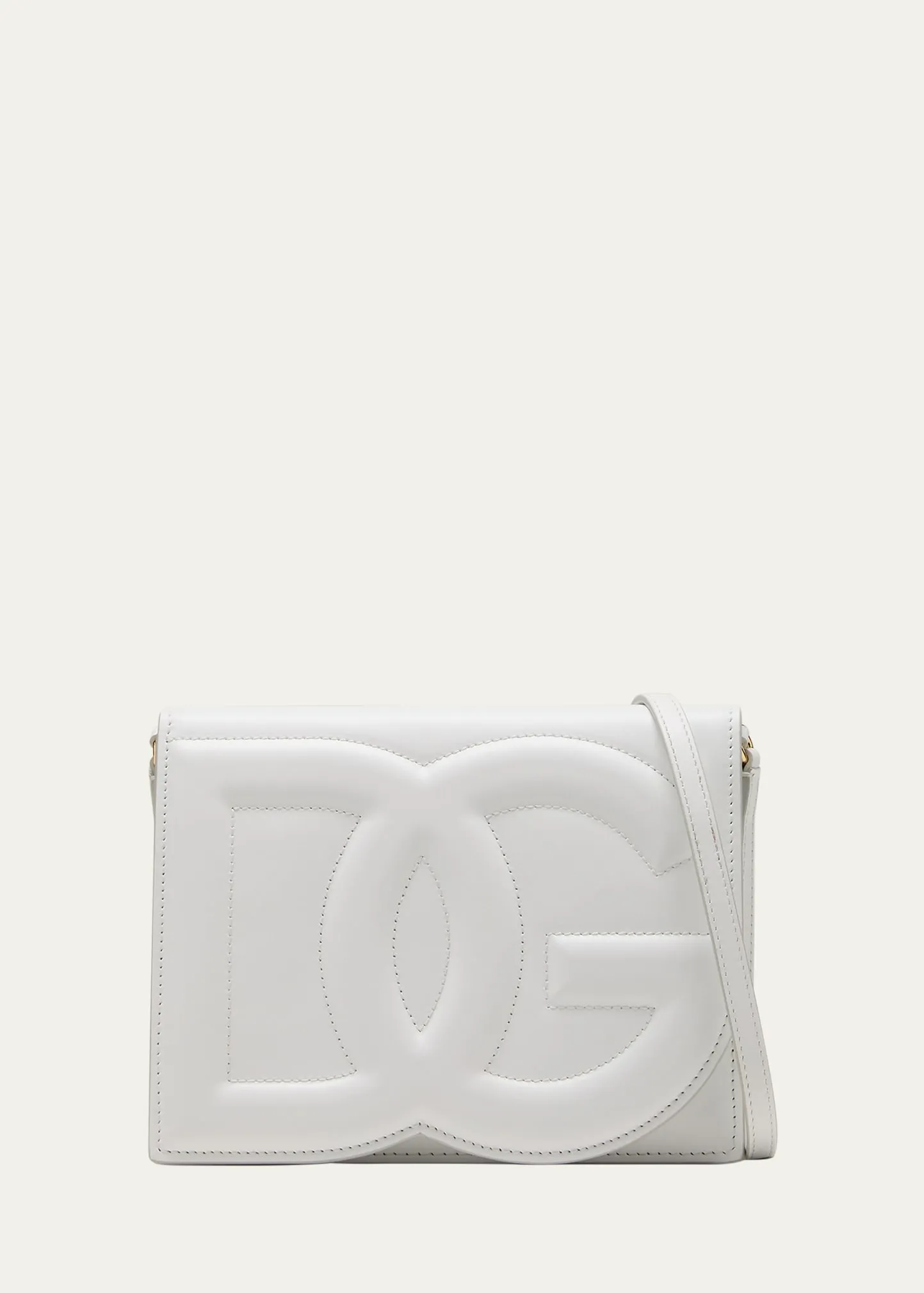 Dolce&Gabbana DG Logo Flap Leather Shoulder Bag