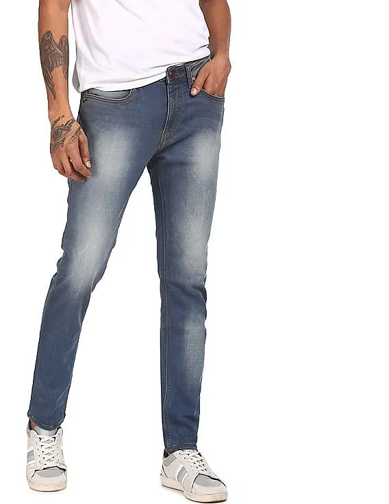 Ed Hardy Super Slim Fit Stone Wash Jeans