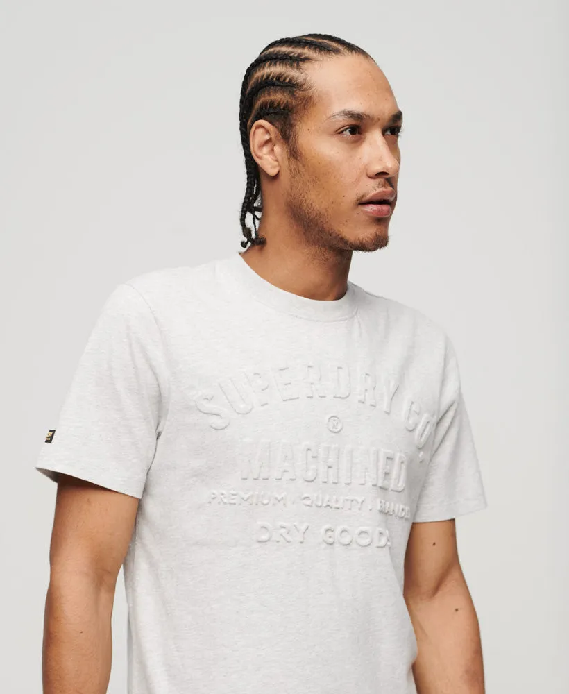 Embossed Workwear Graphic T-Shirt | Glacier Grey Marle