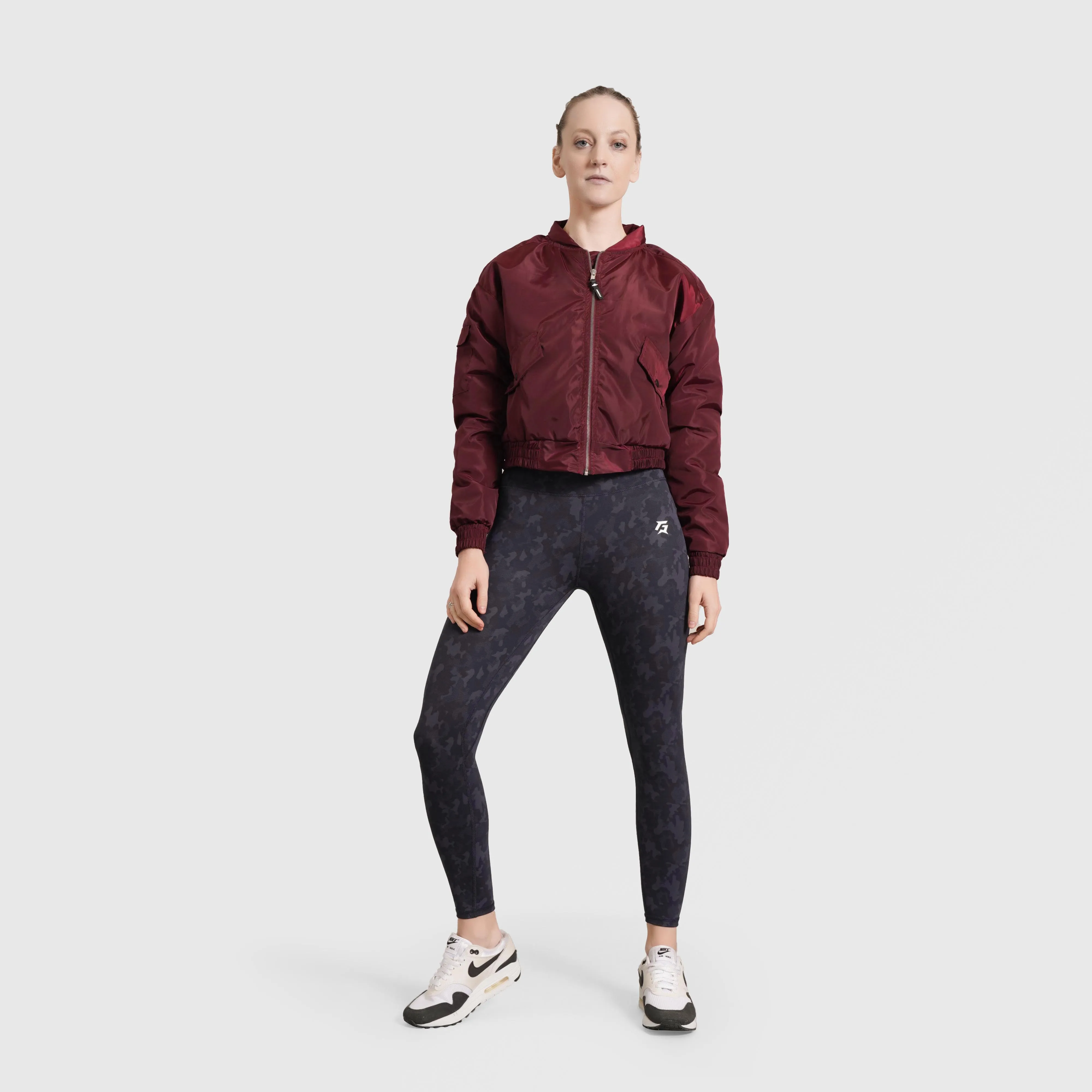 Essential Bomber Jacket (Maroon)