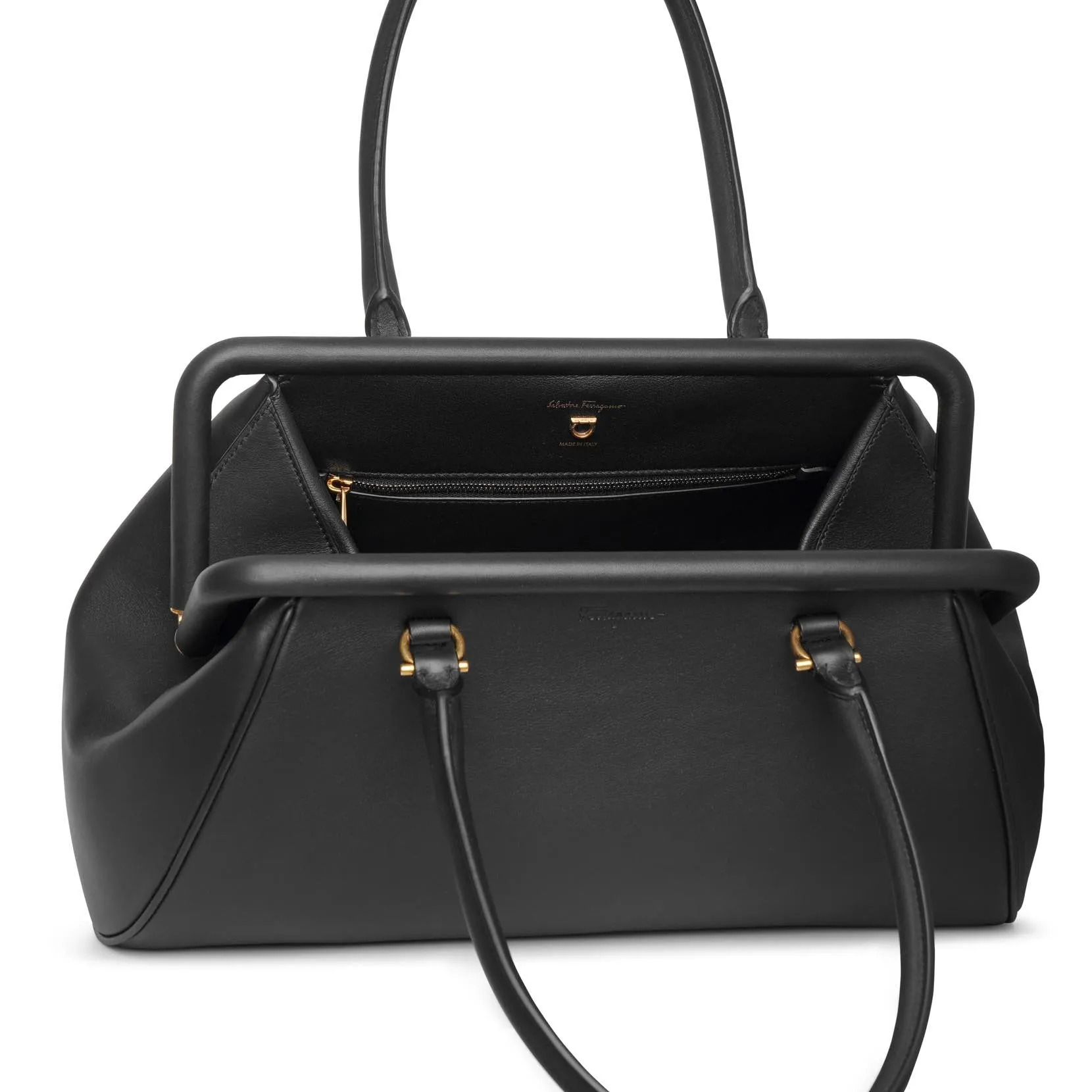 Ferragamo Frame leather shoulder bag