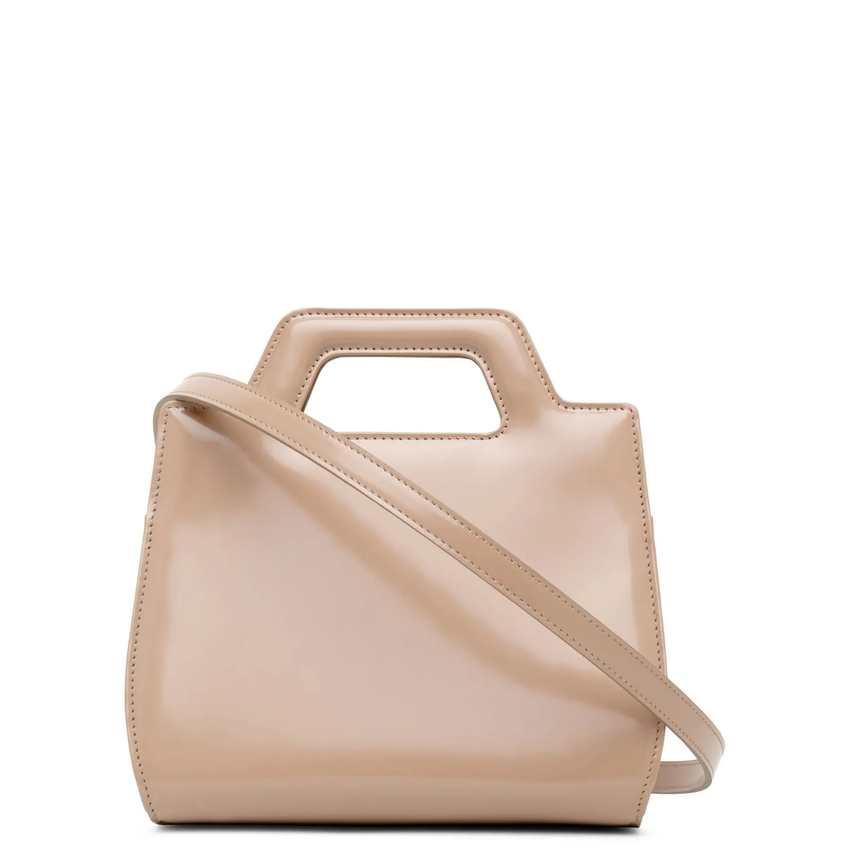 Ferragamo Wanda mini beige leather bag