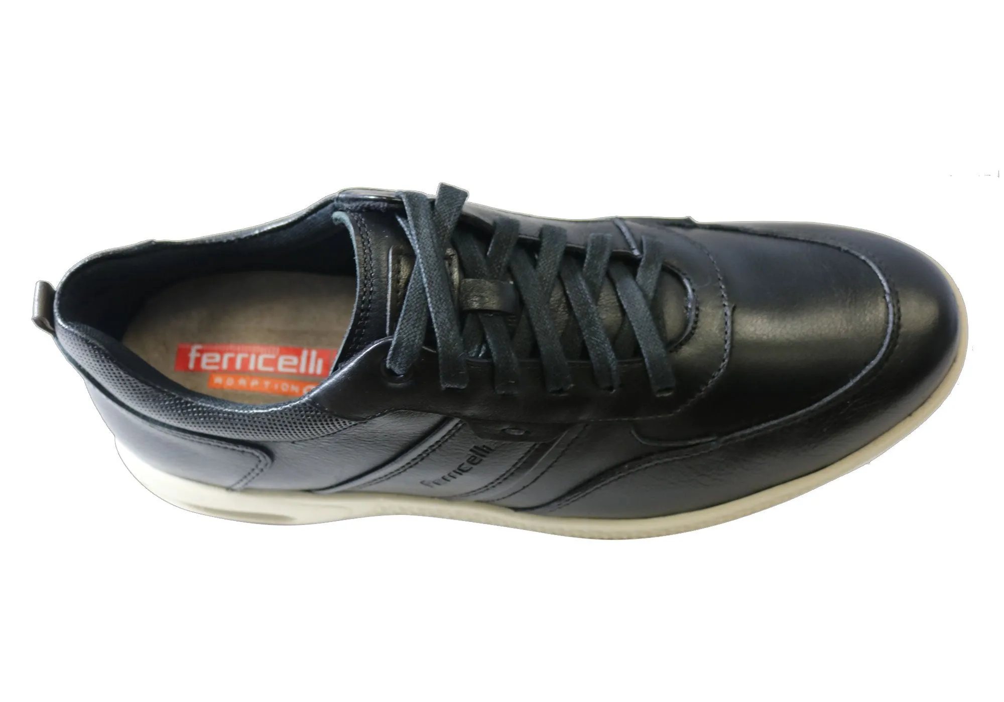 Ferricelli Shawn Mens Leather Lace Up Casual Shoes Made In Brazil