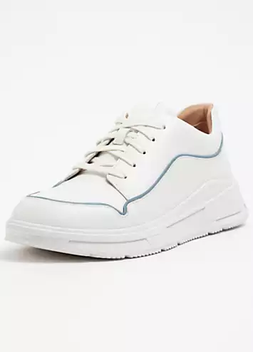 Fitflop Freya White Piping Detail Trainers | Grattan