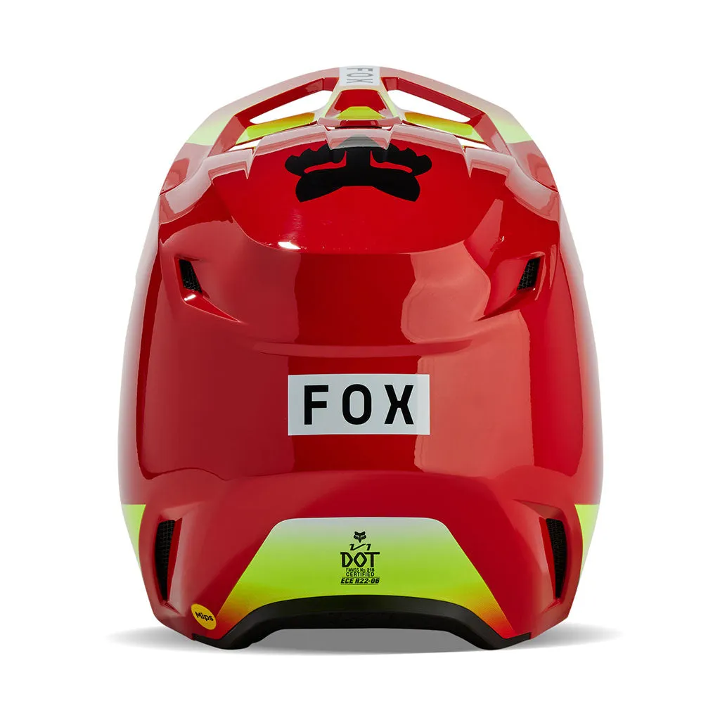 Fox - 2024 V1 Ballast Flo Red/Yellow Helmet