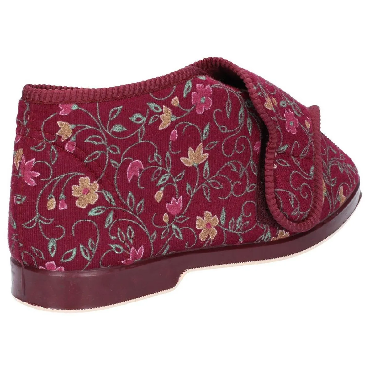 GBS Bella Ladies Wide Fit Slipper Wine