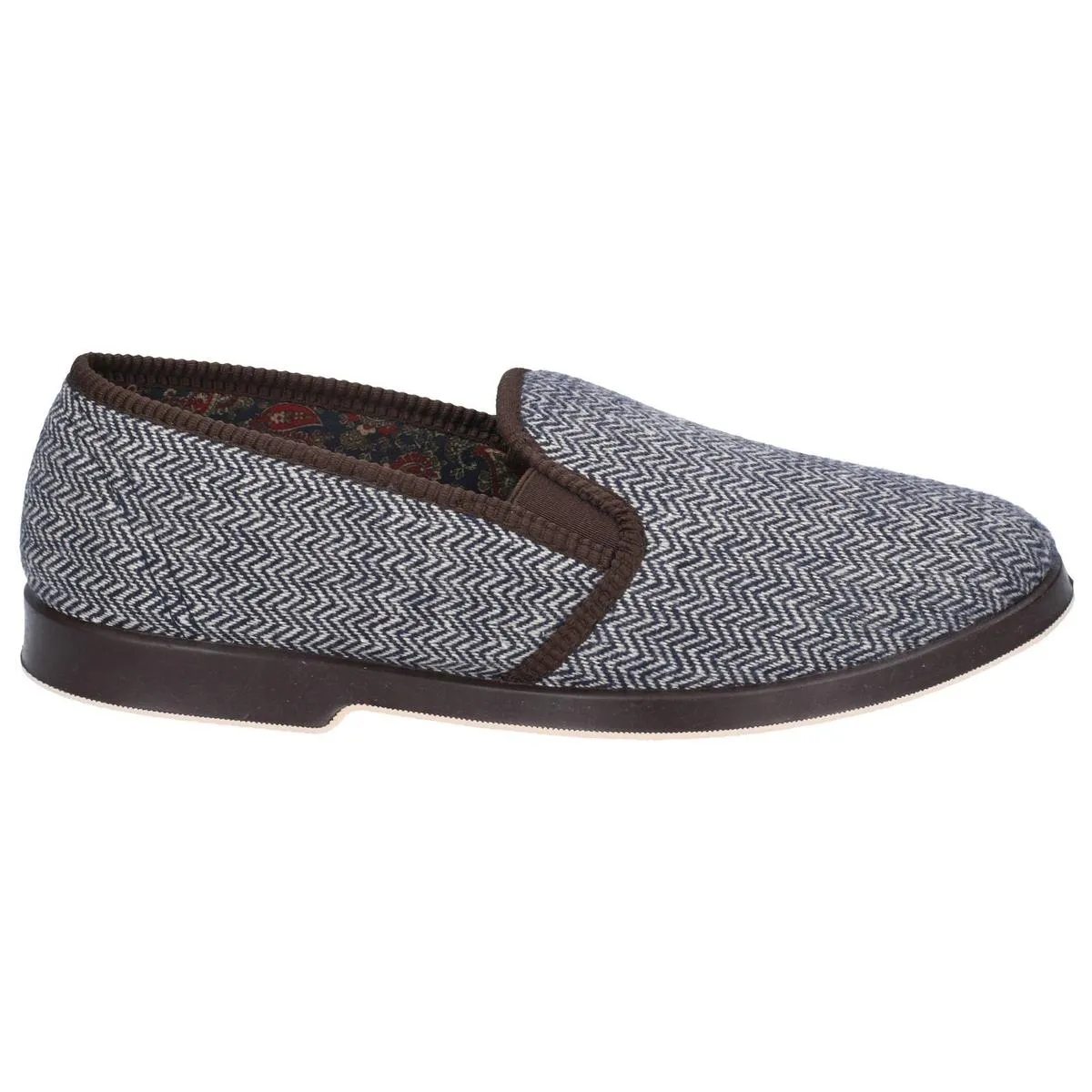 GBS Stafford Twin Gusset Slipper Brown