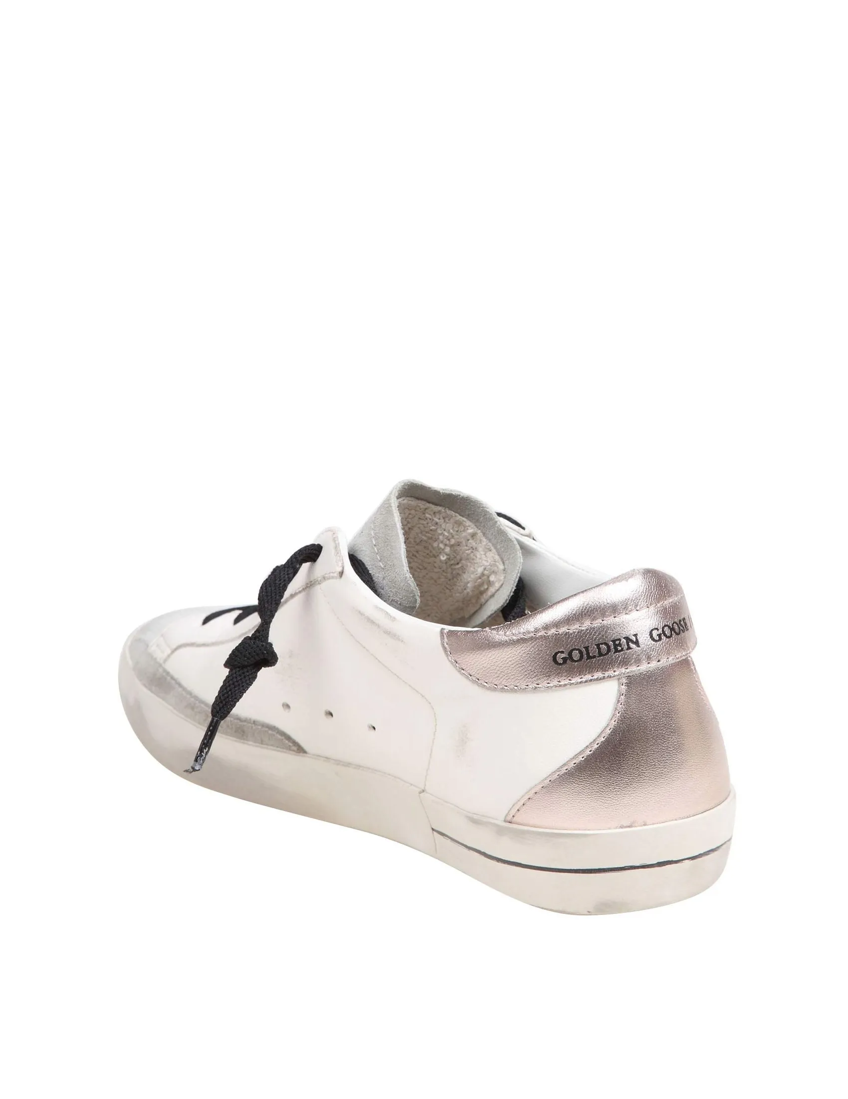 GOLDEN GOOSE SUPER-STAR SNEAKERS IN WHITE/QUARTZ LEATHER AND SUEDE