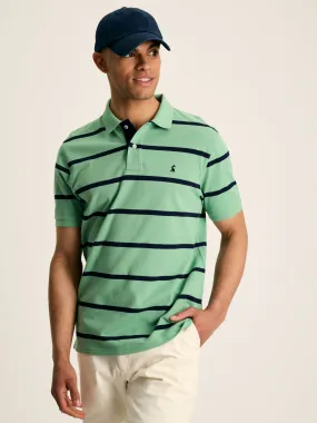 Green/Navy Striped Polo Shirt