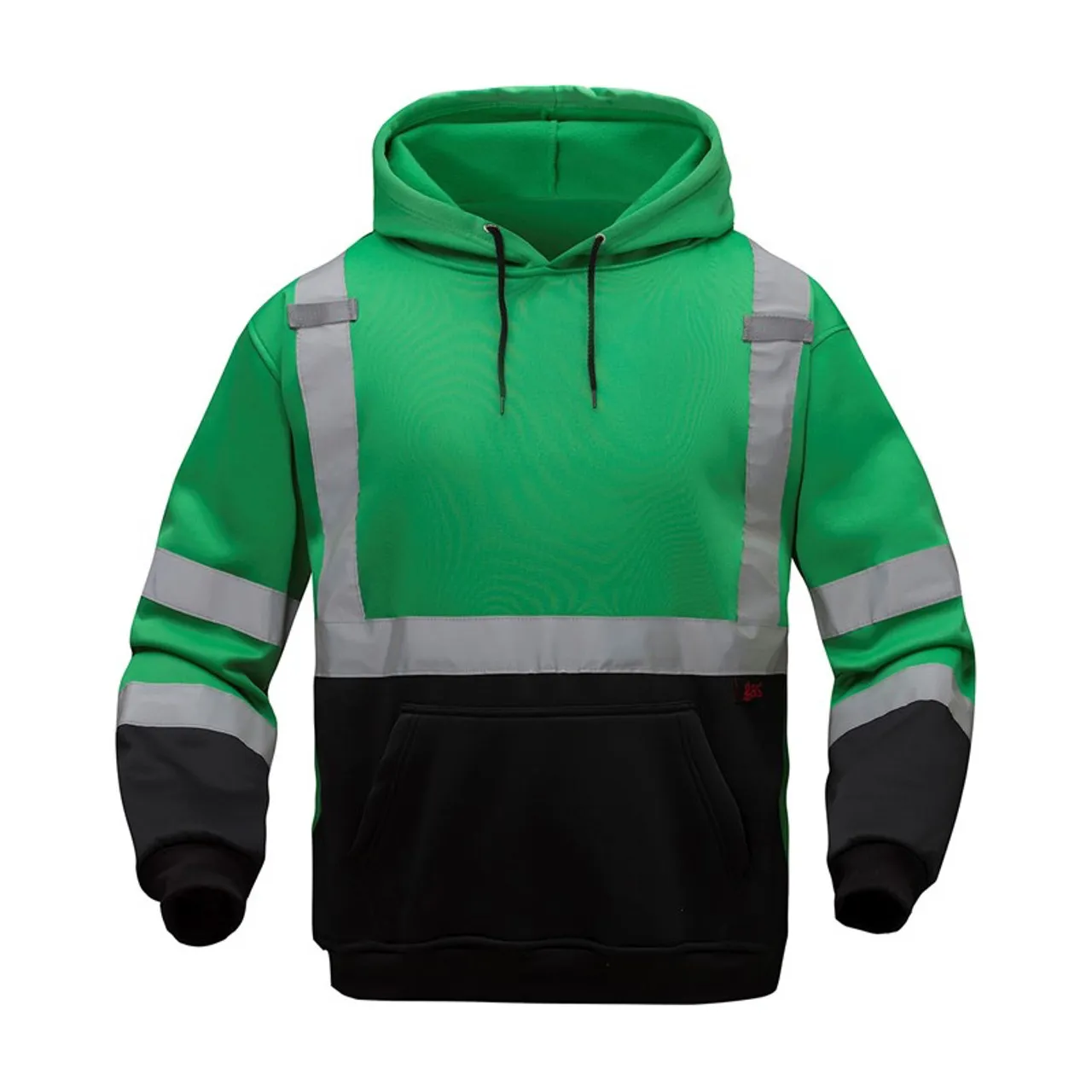 GSS Non-ANSI Enhanced Visibility Forest Green Reflective Pullover Hoodie 7016