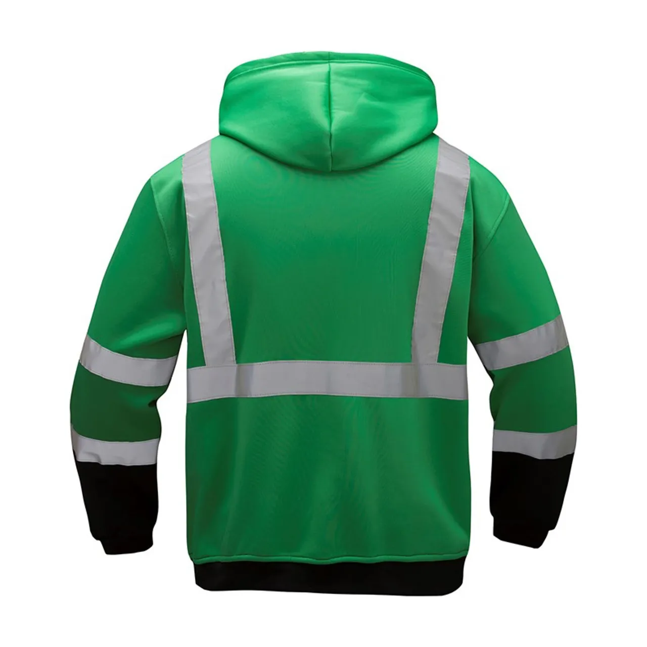 GSS Non-ANSI Enhanced Visibility Forest Green Reflective Pullover Hoodie 7016