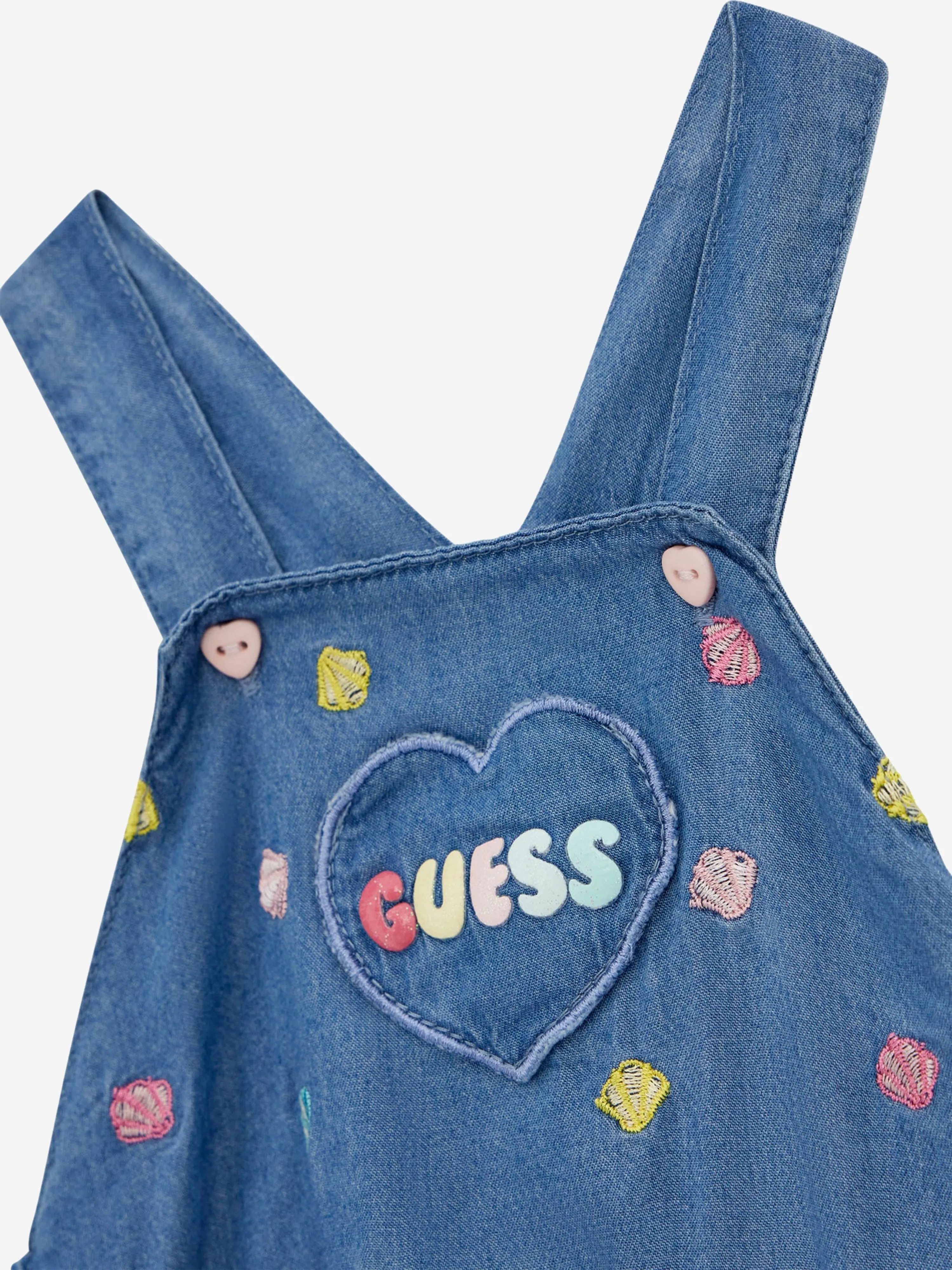 Guess Baby Girls Body And Romper Set in Pink