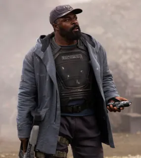 Halo TV Series 2022 Danny Sapani Grey Hooded Jacket