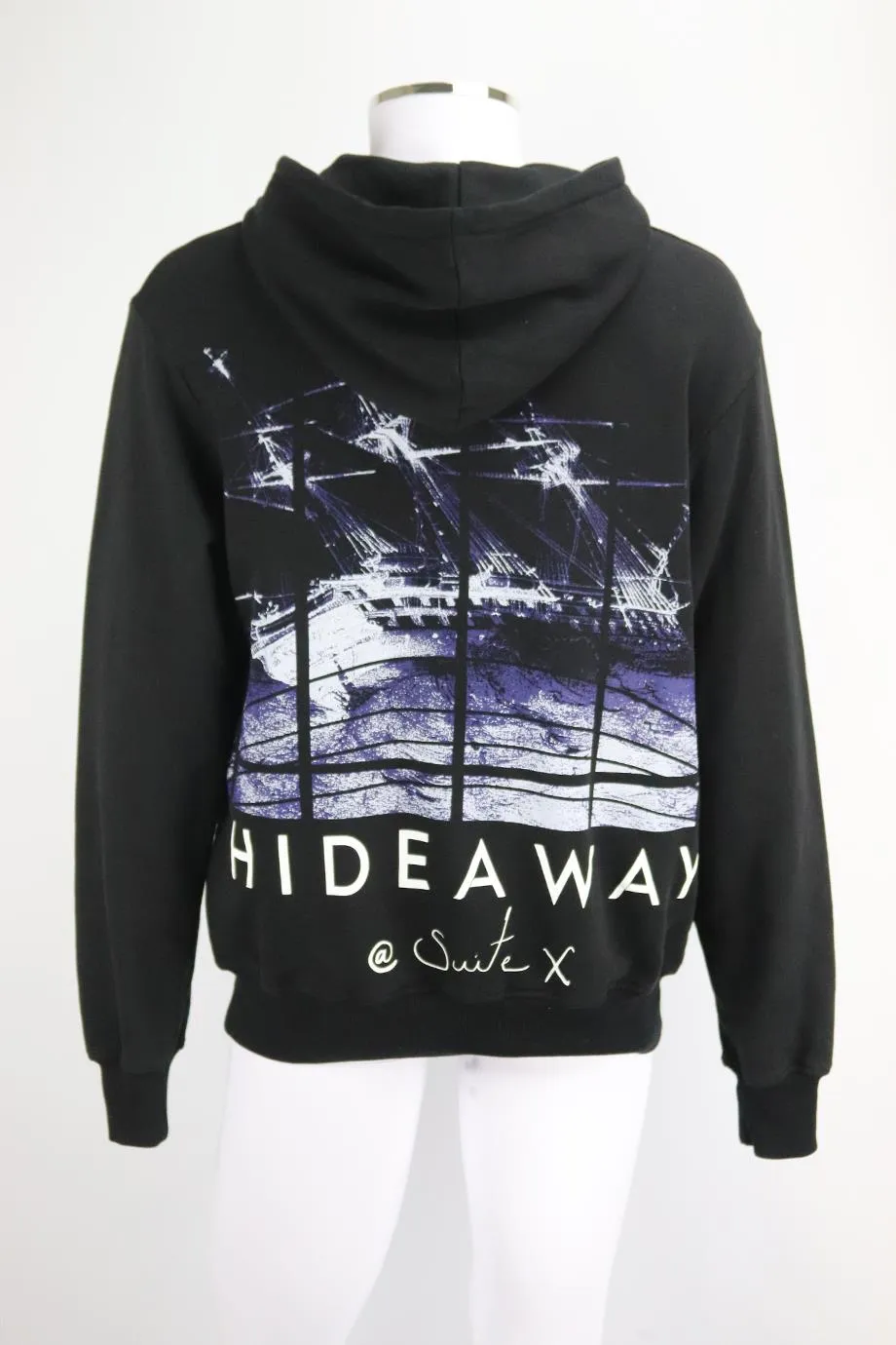 HIDEAWAY @ SUITE X MEN'S PRINTED COTTON JERSEY HOODIE SMALL