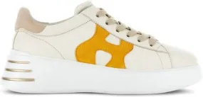 Hogan Rebel leather sneakers Neutrals