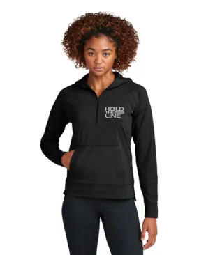 Hold The Line Women's 1/2 Zip Sport Wick Stretch Hoodie