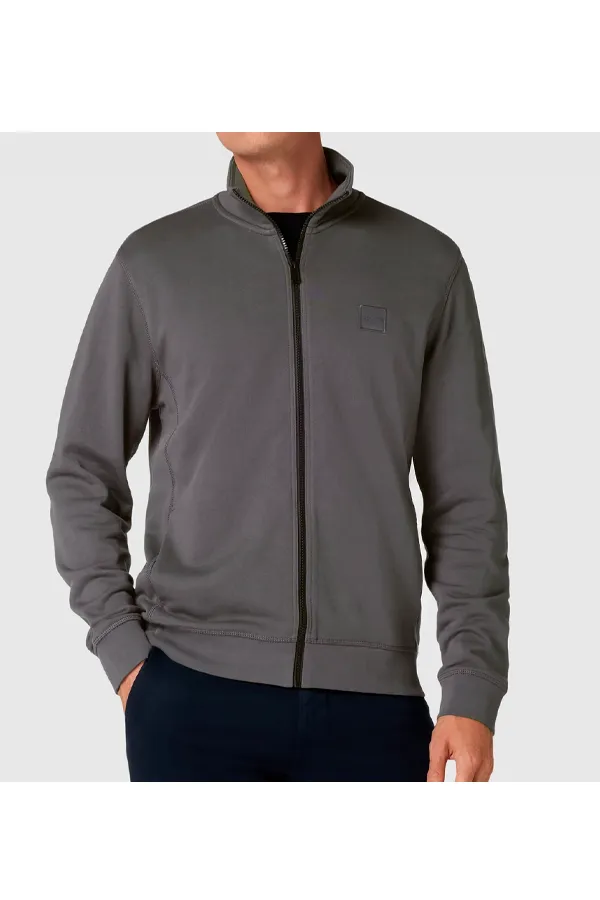 Hugo Boss Zestart Track Zip Jacket Dark Grey