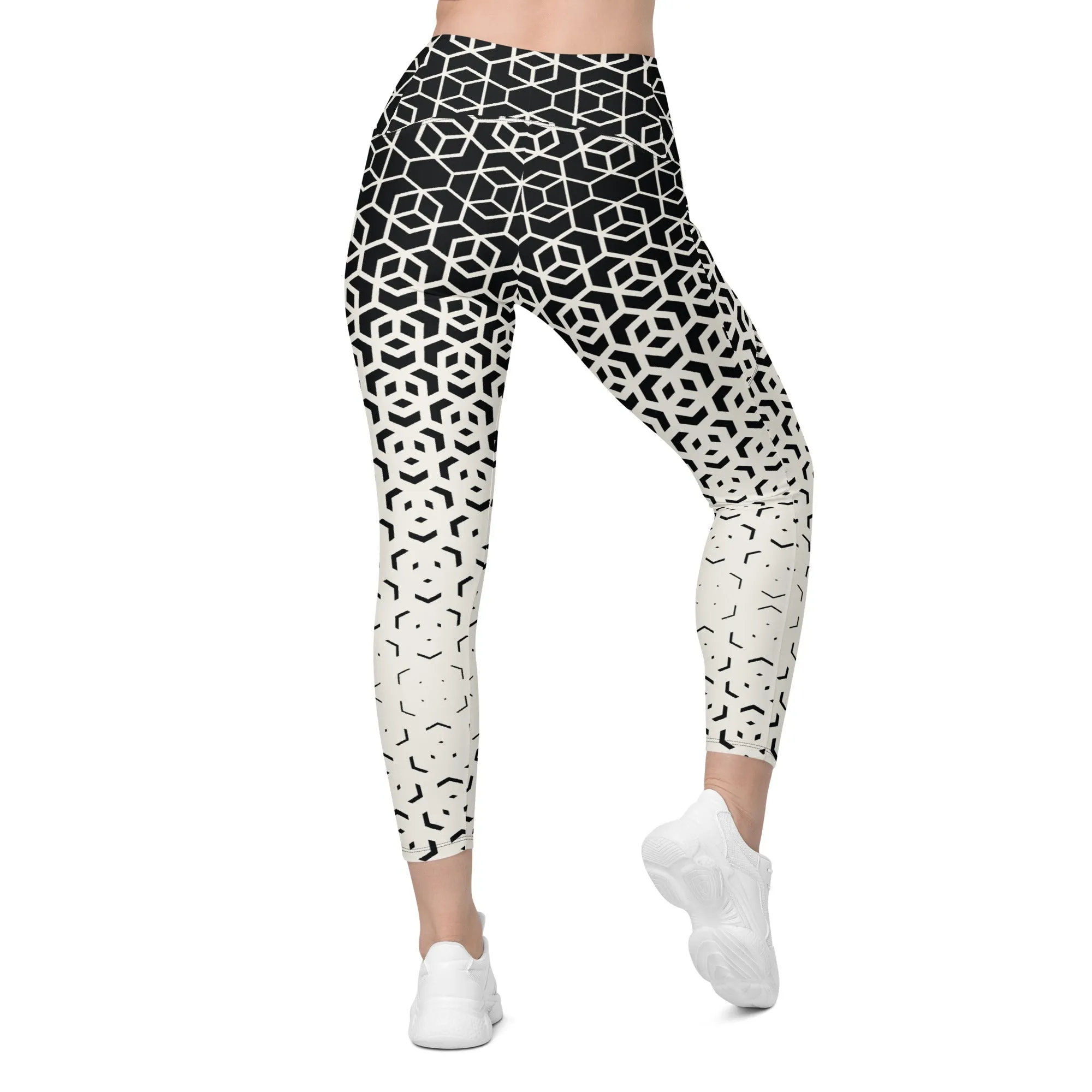 Infinite Geometric Leggings With Pockets