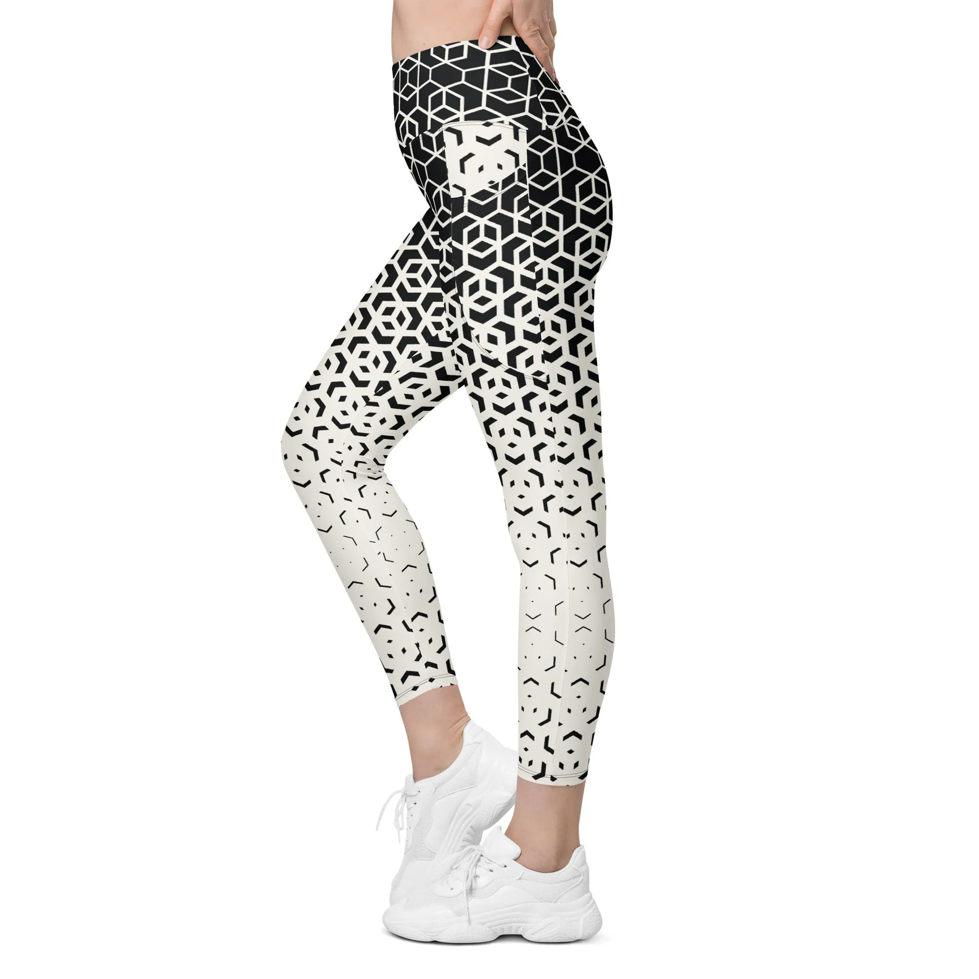 Infinite Geometric Leggings With Pockets