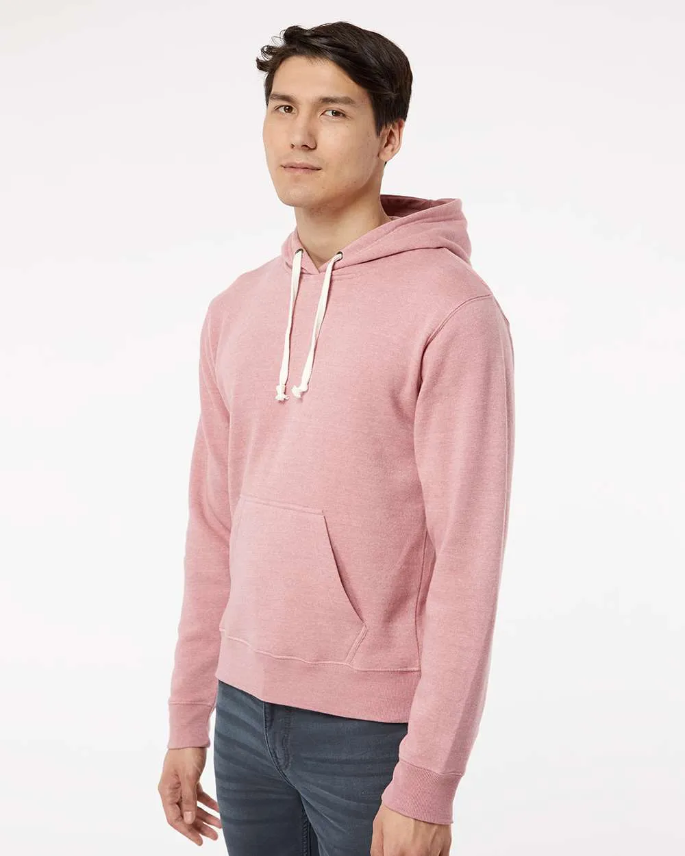 J8871 J-America Adult Tri-Blend Hooded Fleece SKU: J8871