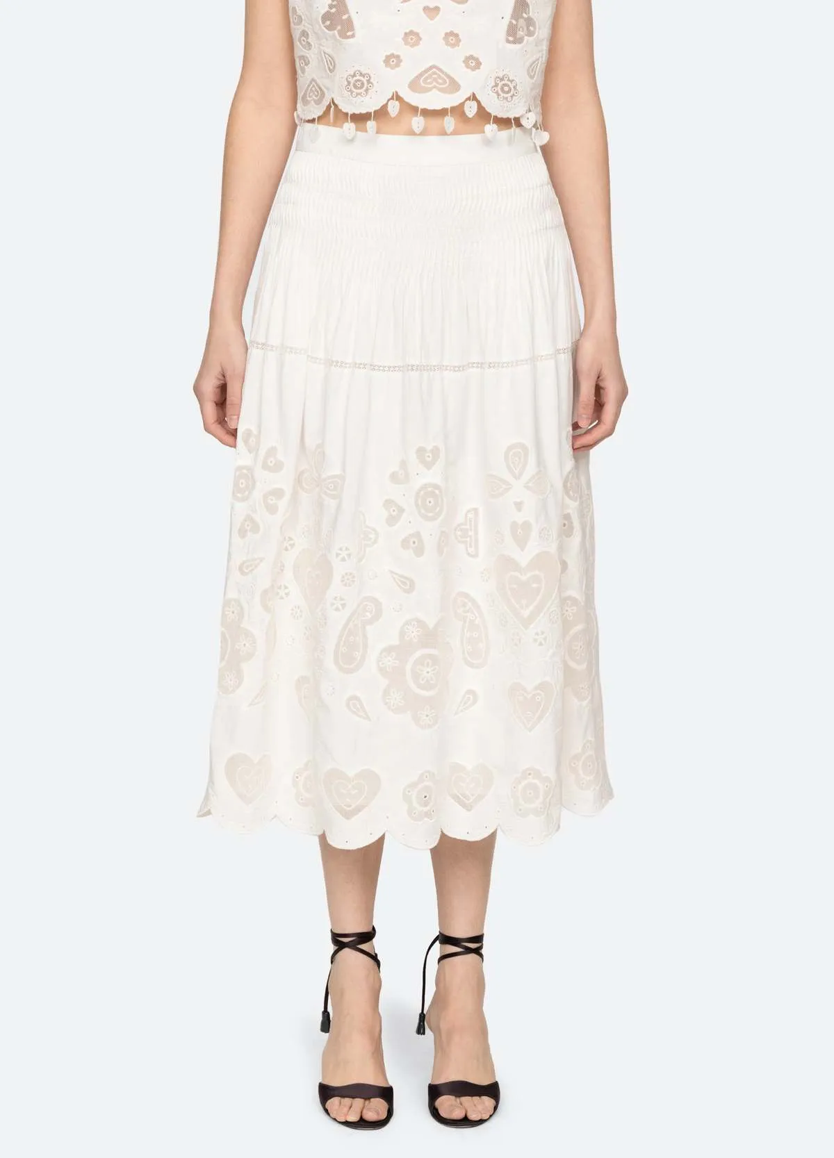 Jeanetta Skirt - White