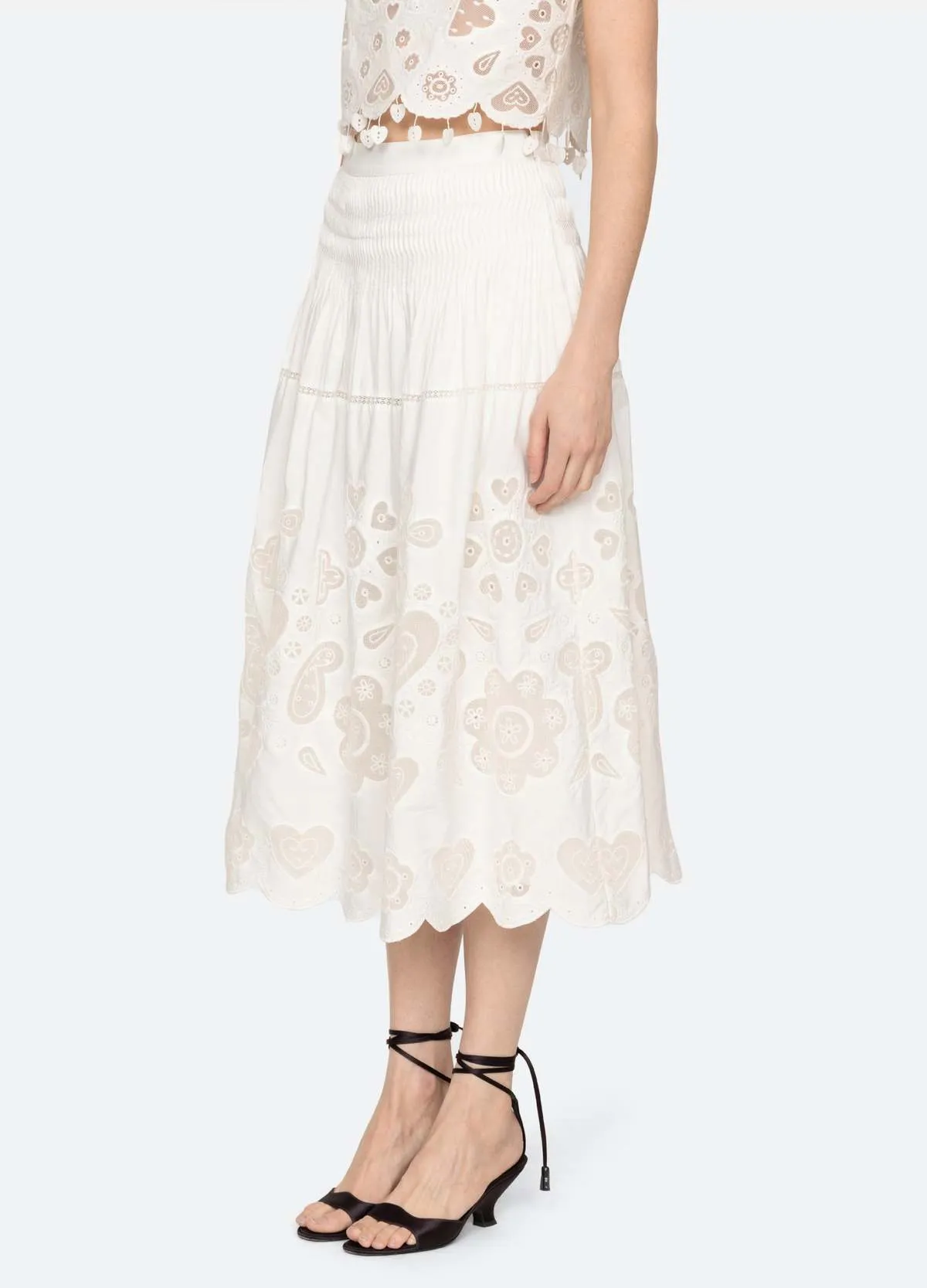 Jeanetta Skirt - White