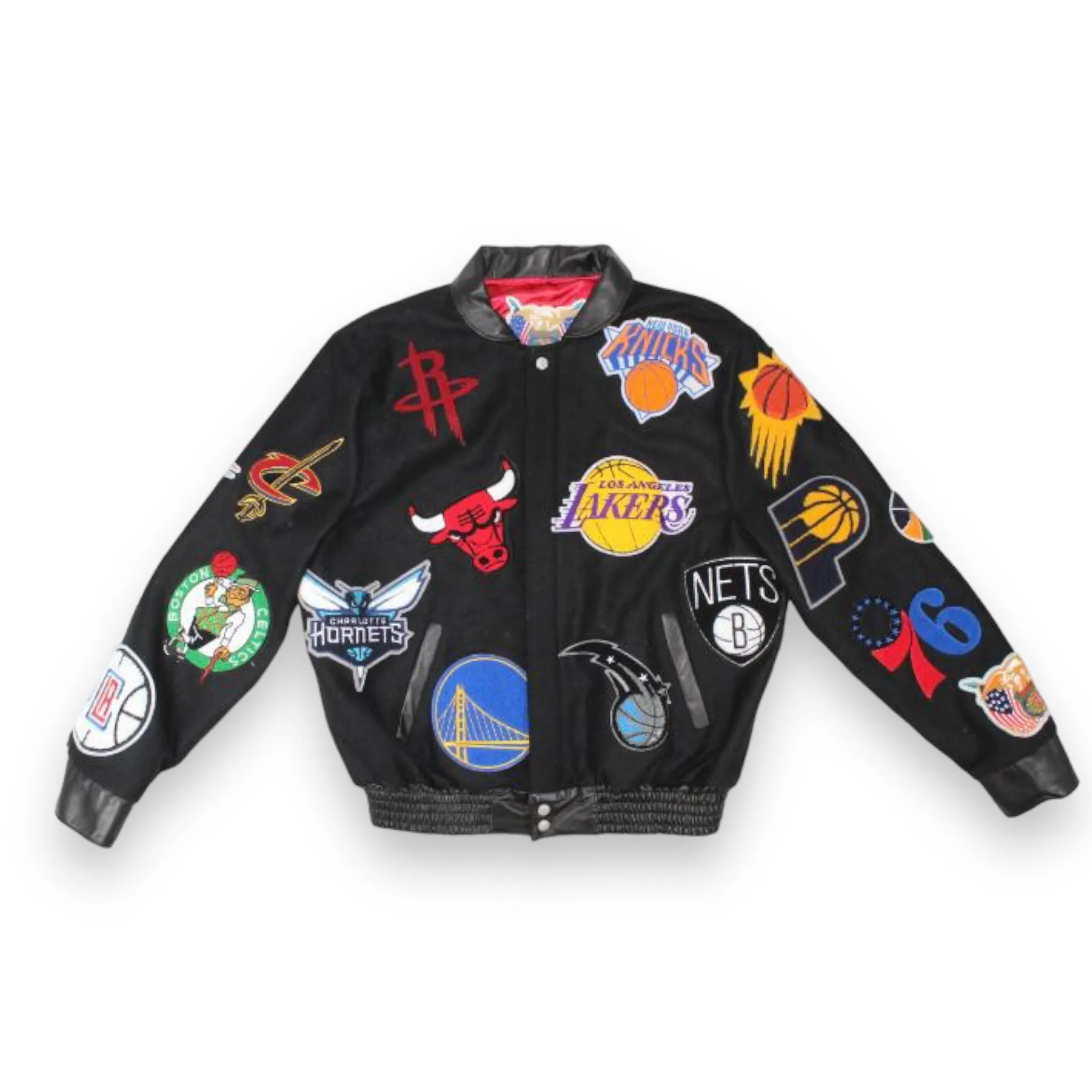 Jeff Hamilton NBA Patch Varsity Jacket - Daniel's Leather