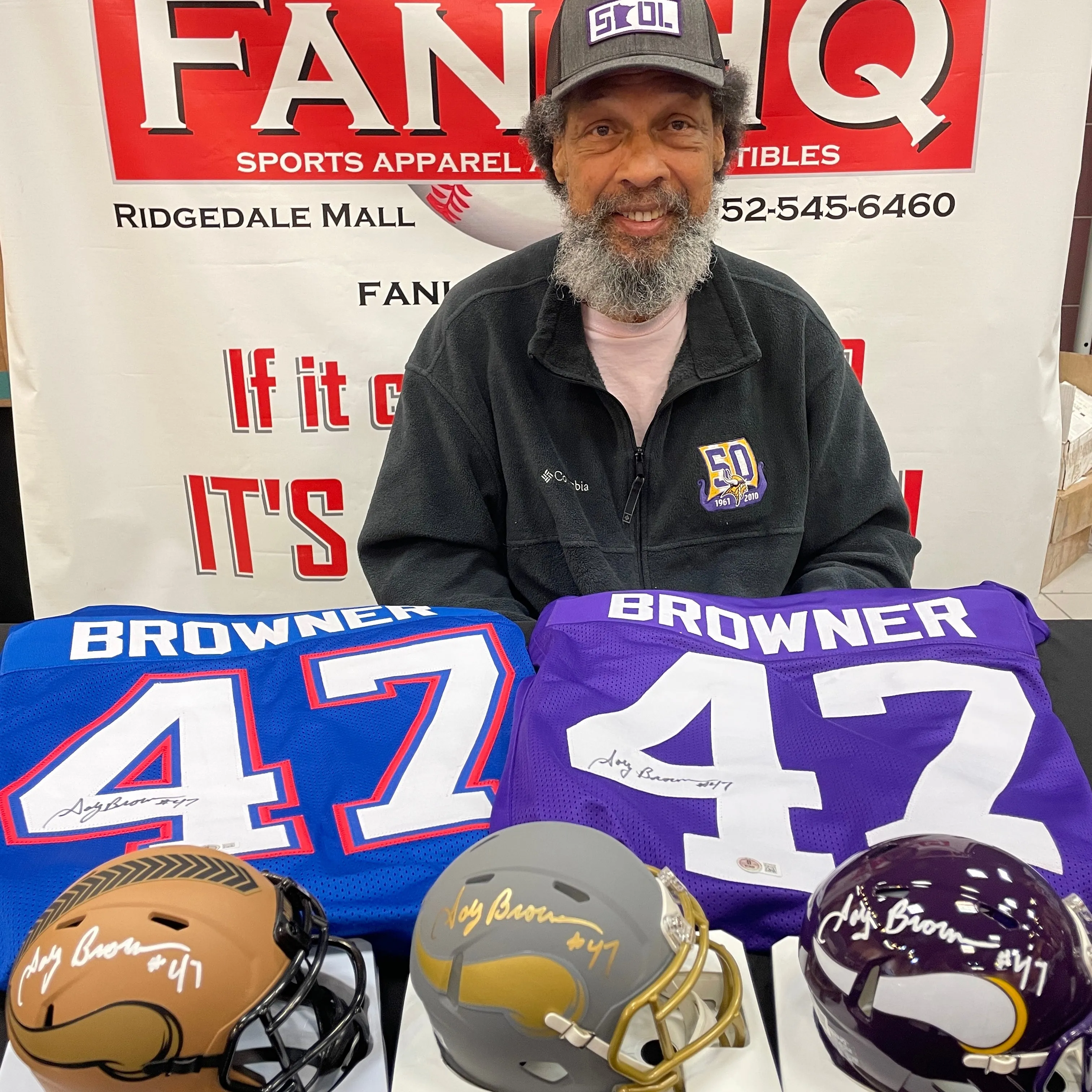 Joey Browner Autographed Minnesota Vikings Speed Throwback Mini Helmet