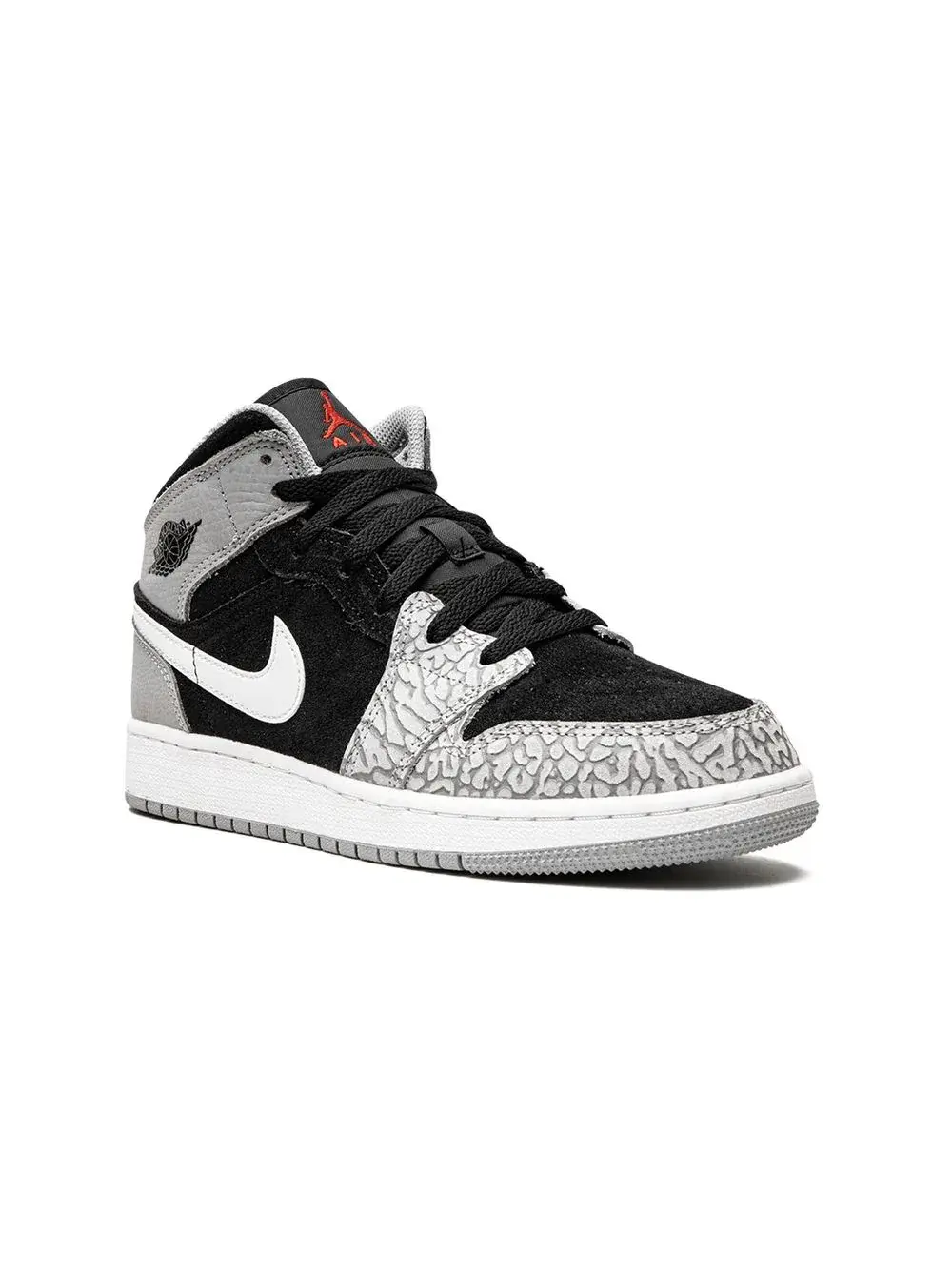 Jordan Kids Air Jordan 1 Mid SE "Elephant Toe" sneakers - Black