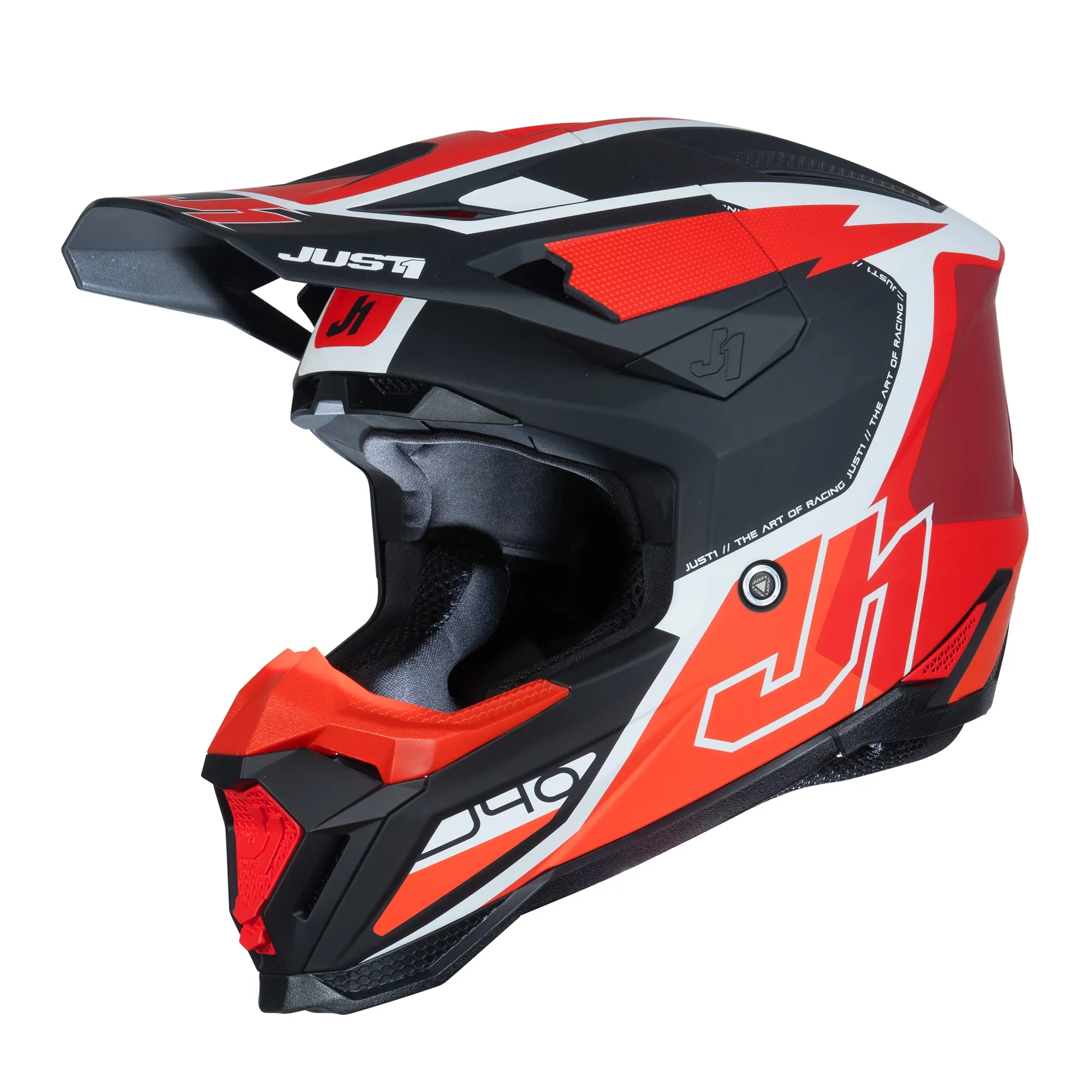 Just1 J40 Flash Helmet - Red/White/Black