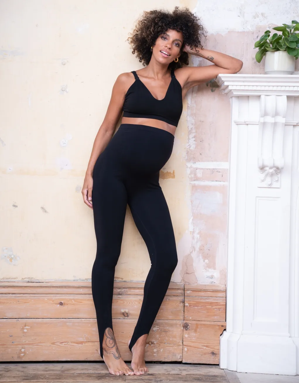 Kady | Seamless Over Bump Stirrup Maternity Leggings