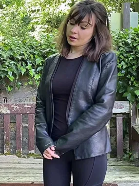 Katie Cannon Torpedo Up the Ass Black Leather Jacket