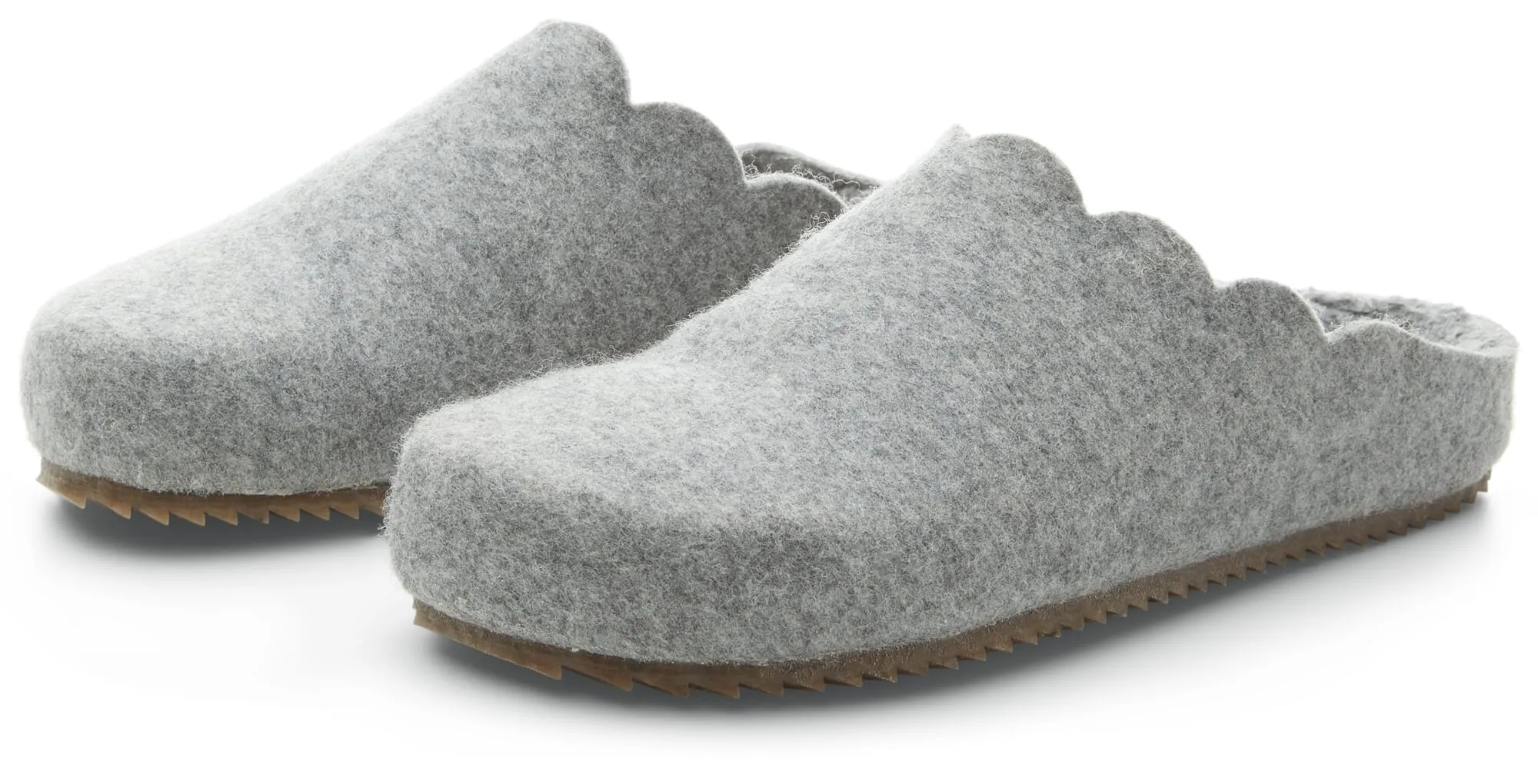 Ladies felt slipper, Light gray | Manufactum