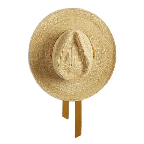 --Lady Bogart Olive Green Ribbon Straw Hat-