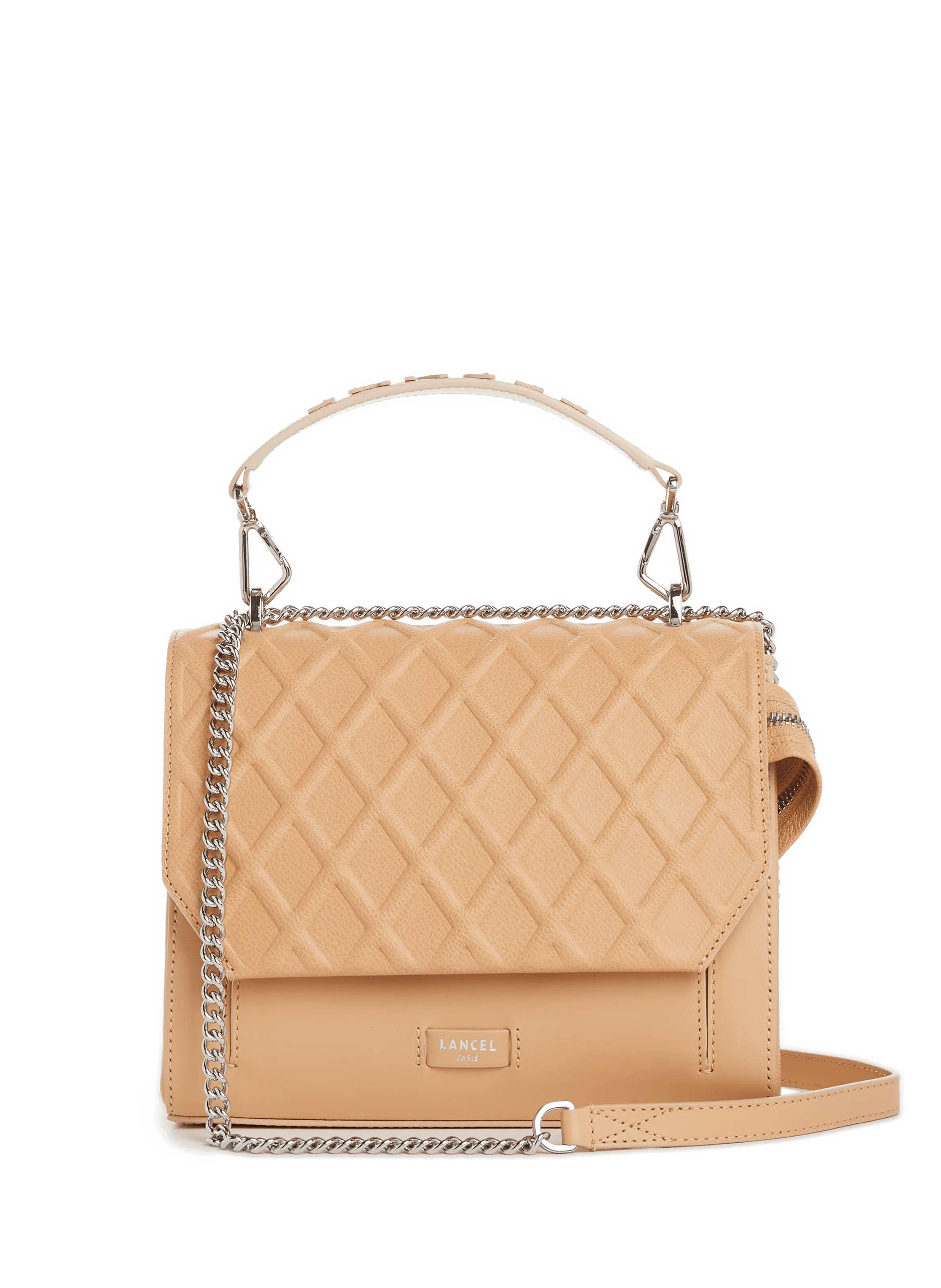 LANCEL  Bag with flap - Beige