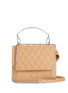 LANCEL  Bag with flap - Beige