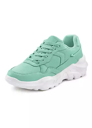 LASCANA Chain Detail Lace-Up Trainers | Grattan