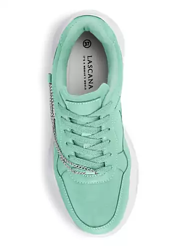 LASCANA Chain Detail Lace-Up Trainers | Grattan