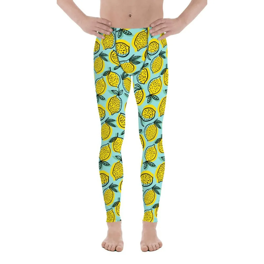 Lemon Pattern Men's Leggings