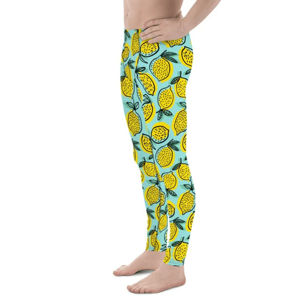 Lemon Pattern Men's Leggings