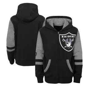 Lids Youth Black Las Vegas Raiders Stadium Colorblock Full-Zip Hoodie