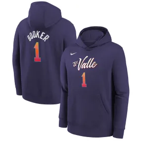 Lids Youth Nike Devin Booker Purple Phoenix Suns 2023/24 City Edition Name & Number Pullover Hoodie