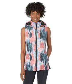 L.L.Bean Petite PrimaLoft Packaway Long Vest Print Women's